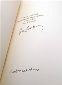 Example of Signed Limited Edition Copy